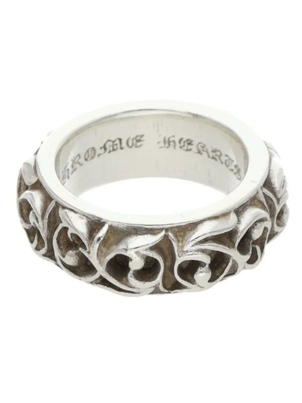 Chrome Hearts Etrnity Vine Band Eternity Silver Ring